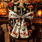 Halloween Dining Chair Slipcover Spooky Chair Back Covers Stretchable Washable Chair Protective Covers for Dining Room Kitchen Office Hotel Seat Decor - G - Size 1Pack