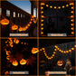 Halloween LED Lights Pumpkin String Lights Battery-Powered Lights Waterproof - Yellow - Size 3m 20-LED light
