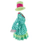 Hatter Costume Women Mad Tea Party Halloween Cosplay Dress with Bowtie Top Hat Leggings Mardi Gras Parade Outfits - Green - Size XL