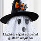 2pcs Halloween Decorations Indoor,Ghost Decor with String Lights Remote Control,Halloween Party Decorations,Spooky Ghost Light for Home Table Room Kitchen Office