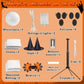 2pcs Halloween Decorations Indoor,Ghost Decor with String Lights Remote Control,Halloween Party Decorations,Spooky Ghost Light for Home Table Room Kitchen Office