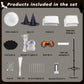 2Packs Halloween Decorations Outdoor,Halloweens Party Decoration Indoor,Spooky Ghost with Remote Control String Lights,Halloween-Ghost Lights for Porches Yards Gardens Lawn