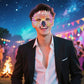 Owl Beak Face Mask Halfface Bird Face Cover for Masquerade Ball Party Halloween Mardi Gras Costumes Fancy Dress - Yellow
