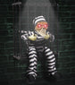 Animated Halloween Decorations with Infrared Sensor, Skull Prisoner | Screaming Sound Effects; Glowing Red Eye; Infrared-activated Scare Experience; Haunted House Atmosphere; Indoor & Outdoor Use