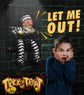 Animated Halloween Decorations with Infrared Sensor, Skull Prisoner | Screaming Sound Effects; Glowing Red Eye; Infrared-activated Scare Experience; Haunted House Atmosphere; Indoor & Outdoor Use
