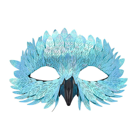 Owl Beak Face Mask Halfface Bird Face Cover for Masquerade Ball Party Halloween Mardi Gras Costumes Fancy Dress - Blue