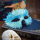 Owl Beak Face Mask Halfface Bird Face Cover for Masquerade Ball Party Halloween Mardi Gras Costumes Fancy Dress - Blue