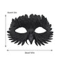 Owl Beak Face Mask Halfface Bird Face Cover for Masquerade Ball Party Halloween Mardi Gras Costumes Fancy Dress - Black