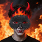 Owl Beak Face Mask Halfface Bird Face Cover for Masquerade Ball Party Halloween Mardi Gras Costumes Fancy Dress - Black