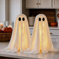 Halloween Decorations -2 Packs Spooky Light Up Ghosts with Lights | Scary Ghost for Halloween Decor Indoor Party Home Table Room Kitchen and Fireplace Decor