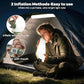 Inflatable Solar Camping Lantern, 23.6in LED Camping Light Tube USB Rechargeable Tent Light, Foldable, with Power Bank Function, Waterproof for Hurricane Power Outages Camping Hiking
