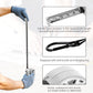 Hollow Retractable Tape Measure 5m Tape Measure Stainless Steel Tape Measure - Silver - Size 5m*25mm
