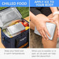 2PCS Large Ice Packs for Lunch Boxes Reusable Stainless Steel Ice Packs, No Water Needed, for Coolers, Camping, and Picnic Baskets Metal Bento Box Ice Packs Keep Food and Drinks Fresh and Cool