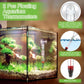 2 Pcs Floating Aquarium Thermometers, Floating Glass Aquarium Thermometer with Suction Cup, Mercury Free Large Standing Thermometer for Freshwater and Saltwater Fish