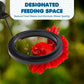 Betta Feeding Ring, Prevent Water Turbulence from Washing Food into Filter, Practical Round Floating Food, Suitable for Guppy, Goldfish and Other Small Fish (5 Pc)