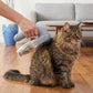 2-in-1 Pet Hair Vacuum Grooming Brush Dog Cat Deshedding Tool with Suction & Soft Rubber Massage Nubs for Home Cleaning & Pet Care Powered by Dry Cells (Batteries Not Included)