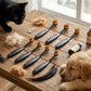 6pcs Pro Applicator Brush for Pets, Eye Comb For Small Dogs, Tear Stain Remover with Washable Superfine Fiber Long Tapered Bristles, Small Pet Tear Stain Remover for Dogs, Cats 4.72 inches