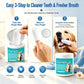 Pet Teeth Cleaning Finger Wipes for Dogs & Cats, Gentle Daily Oral Care Dental Wipes Helps Reduce Plaque Tartar & Freshens Breath, Dog Toothbrush Alternative for Puppies, Kittens & All Breeds,50 Count