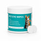Eye Wipes for Dogs & Cats, Pet Eye Cleaner Wipes for Tear Stains Discharge, Hypoallergenic with Aloe Vera and Vitamin E, Gently Removes Eye Debris, Mucus, Crust, for Daily Use, 100 Count