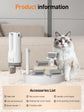 Pet Grooming Vacuum Dog Grooming Vacuum Cat Hair Removal Tool Slicker Brush Set