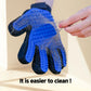 Pet Deshedding Gloves Dog Deshedding Gloves Cat Deshedding Gloves 2-In-1 Pet