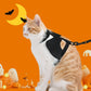 Cat Harness and Leash with Bat Wings, Escape Proof Leash | Halloween Costumes, Thickened Polyester Fabric, Lightweight Felt, Adjustable Vest, Easy Control, for Small Dogs Cats Rabbits - Black - Size M