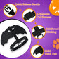 Cat Harness and Leash with Bat Wings, Escape Proof Leash | Halloween Costumes, Thickened Polyester Fabric, Lightweight Felt, Adjustable Vest, Easy Control, for Small Dogs Cats Rabbits - Black - Size S