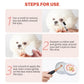 Tear Stain Remover Kit for Dogs & Cats with Tear Stain Comb, Tear Stain Balm, Eye Cotton Pads, Pro Powder Brush Gently Remove Tear Stain, Eye Debris, Discharge, Mucus Secretions