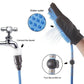 Dog Washing Hose Attachment, Dog Bath Brush Gloves with 66 Inch Hose Dog Shower Attachment with Massage & Deshedding Function, Universal Faucet Adapter for Indoor Outdoor Pet Bathing Grooming