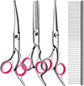Dog Grooming Scissors Cat Grooming Scissors 4-In-1 Grooming Set Pet Grooming - Blue