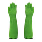 Cat Grooming Gloves Pet Handling Gloves Anti-Scratch Gloves Cat Nail Trimming - Green - Size 15.7in