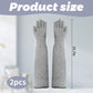 Cat Grooming Gloves Pet Handling Gloves Anti-Scratch Gloves Cat Nail Trimming - Gray - Size 15.7in
