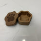 Wooden Pet Cremation Box for Cats and Dogs Paw Shape Paw Print Lid Design, Magnetic Closure, Memorial Keepsake, Natural Wood Finish, Fits Cats & Dogs