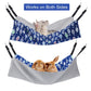 Cat Hammock Adjustable Hanging Cat Bed Indoor Cat Bed Reversible Cat Hammock