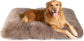 Fluffy Dog Crate Bed for Extra Large Dogs, Plush Faux Fur Pad, Calming Anti Anxiety XL Bed for Crate, Washable Soft Warm Dog Mat with Non-Slip Bottom - Camel - Size 29.5"L x 20"W