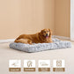 Fluffy Dog Crate Bed for Extra Large Dogs, Plush Faux Fur Pad, Calming Anti Anxiety XL Bed for Crate, Washable Soft Warm Dog Mat with Non-Slip Bottom - Gray - Size 44"L x 33"W