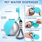 Portable Dog Water Bottle 2-In-1 Dog Water Dispenser Stainless Steel Pet Water