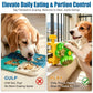 Dog Slow Feeder, Interactive Dog Puzzle Feeder for Enrichment adjustable difficulty, fixing strap, boredom relief, mental stimulation, slow eating, small medium dogs cats