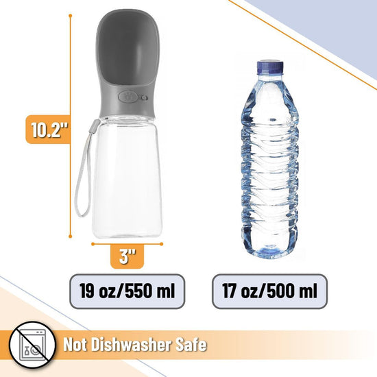 Portable Dog Water Bottle 19 Ounces Dog Water Bottle Large Dog Water Dispenser