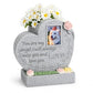 Pet Memorial Stone for Loss of Dog or Cat-Resin Dog Memorial Gifts with Flower Language Design-Heartfelt Pet Loss Sympathy Gift-Dog Passing Away Remembrance Keepsake - Gray - Size Angel heart