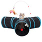 Cat Toy Interactive Cat Toy Cat Tunnel Feather Teaser Wand Indoor Cat Toy Cat
