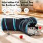 Cat Toy Interactive Cat Toy Cat Tunnel Feather Teaser Wand Indoor Cat Toy Cat
