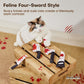 4Pcs Cat Toys, Horror Halloween Knife-Shaped Kitten Catnip Crinkly Sound Toys, Indoor Exercise for All Cat Breeds 6.5 Inches | Crinkly Sound Toys, Indoor Exercise for All Cat Breeds 6.5 Inches