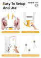 Interactive Cat Toy Electric Cat Teaser Remote Control Cat Toy Door Clip Cat