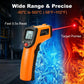 Digital Infrared Thermometer Gun -58°F to 1112°F, Non Contact Infrared Thermometer Laser Temperature Gun for Cooking, BBQ, Pizza Oven, Griddle, HVAC,Instant-Read with Backlit Display (Not for Human)