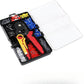 1200-Piece Tubular Crimp Terminal & 6-4A Crimping Pliers Set with Case