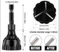 2Pcs Deburring Chamfer Tool, External Burr Remover with Carbide Blade, Fits 1/8" to 3/4" (3-20mm) Hex Shank Drill Bit