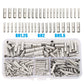 BN200pcs Tubular BN Crimp Terminals and HS-40J Crimping Pliers Set