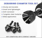 5PCS Deburring Tool Set, Tungsten Carbide Chamfer Drill Bit, External Deburring Tool with Quick Release Hex Shank for Metal, Fits 1/8"-3/4" (3-20mm)