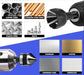 5PCS Deburring Tool Set, Tungsten Carbide Chamfer Drill Bit, External Deburring Tool with Quick Release Hex Shank for Metal, Fits 1/8"-3/4" (3-20mm)